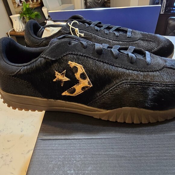 New Converse Run Star Trainer Low Shoes - Black PONY HAIR 2025 RARE MENS 10 - Picture 1 of 16